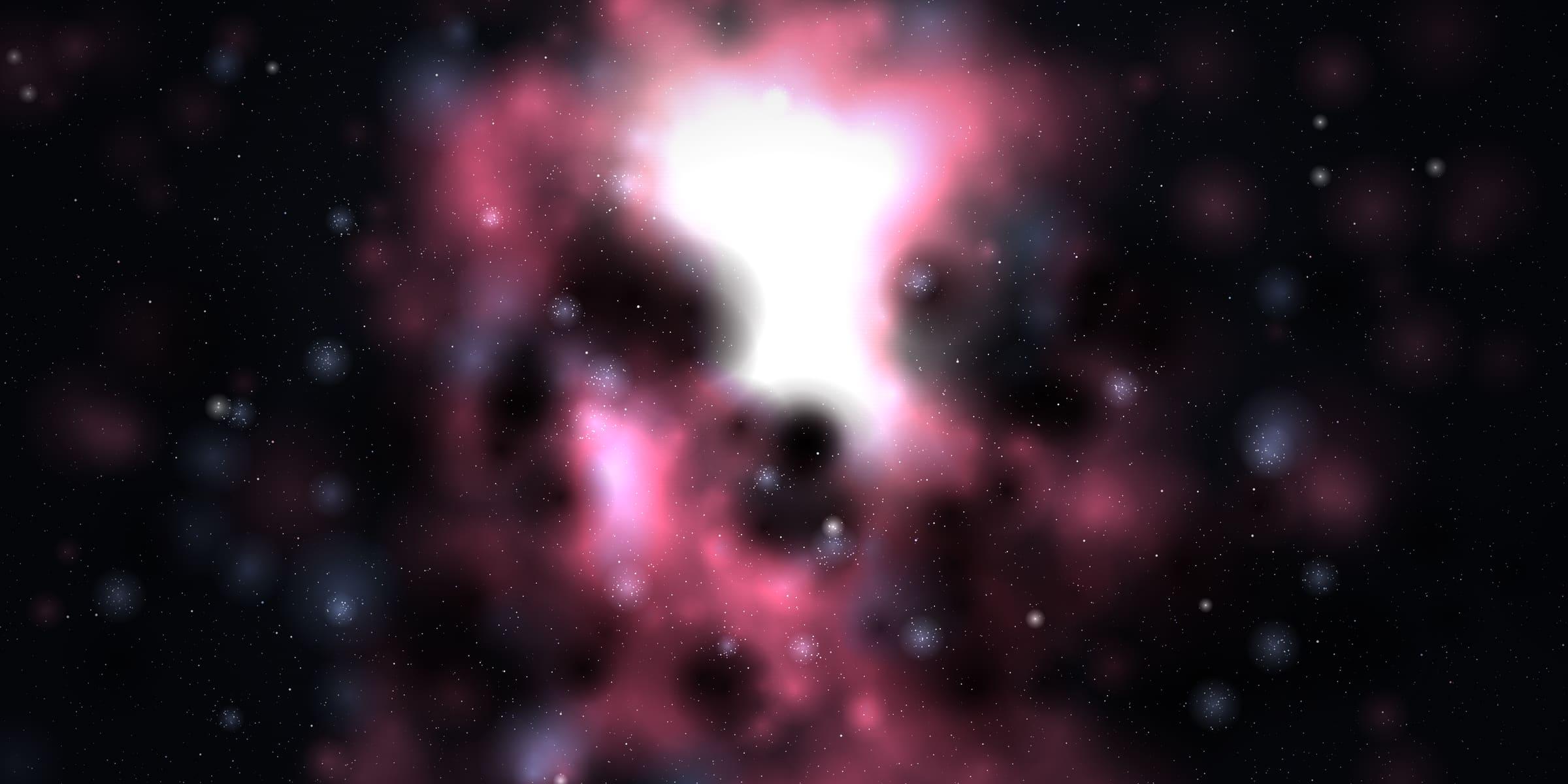 A view of the universe, representing the scale of the Wallace mission